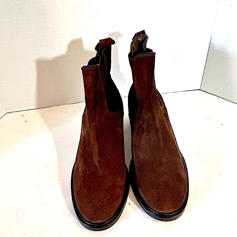 CCO MARKDOWN Barbara Barbieri  Made in Italy Chelsea Leather Suede Bootie EU 37